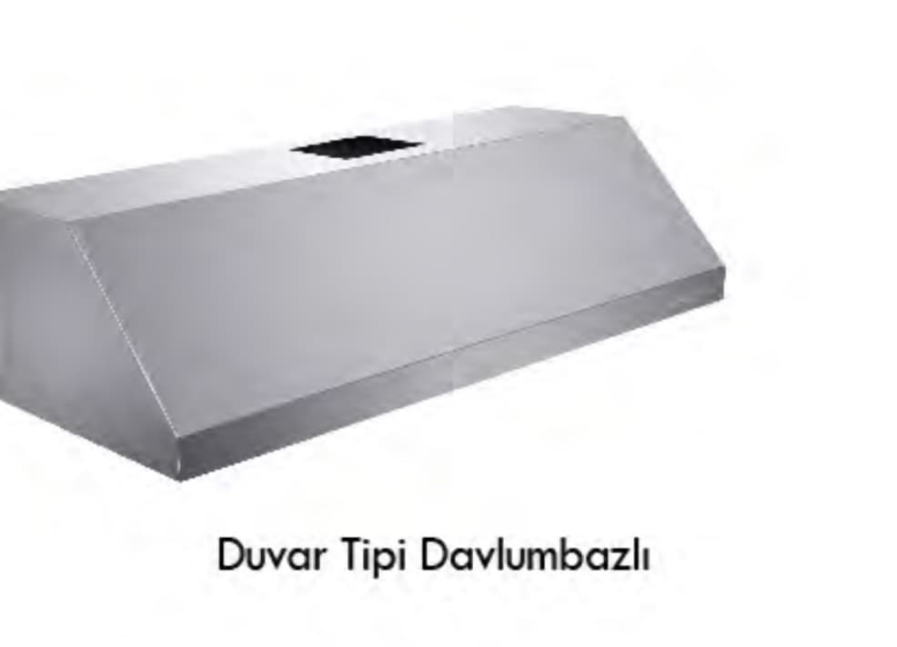Profesyonel mutfak için paslanmaz çelik davlumbaz sistemi